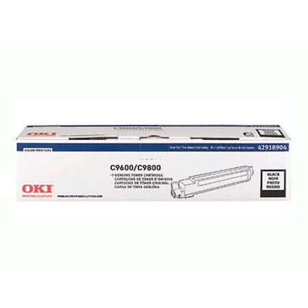 Oki C9600/C9800 Black Toner Cartridge Type C 42918904